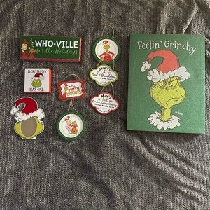 Hobby Lobby Grinch-Themed Picture Frames - Green and Red